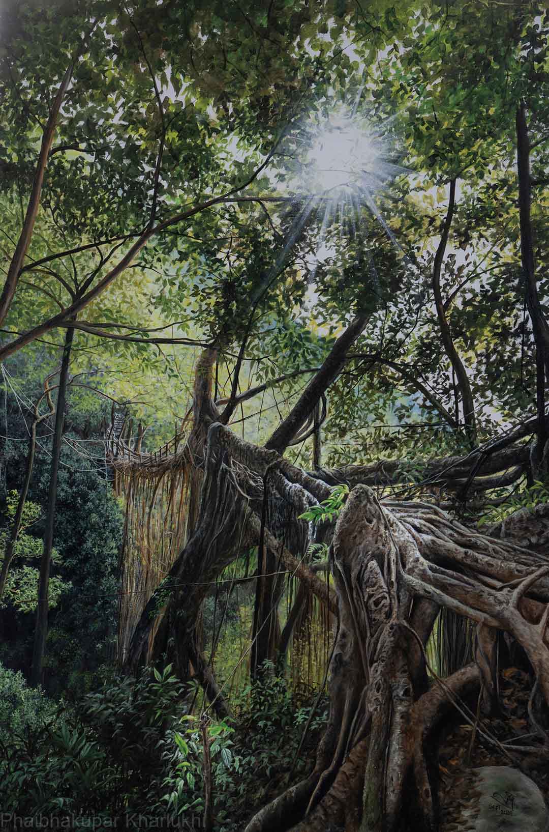 Mawkyrnot Root Bridge